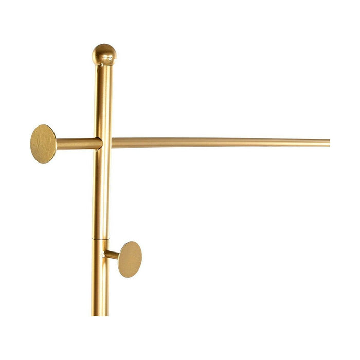 Cuier cu Roți DKD Home Decor Auriu* Metal (100 x 35 x 172 cm)