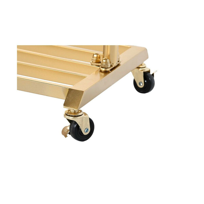 Cuier cu Roți DKD Home Decor Auriu* Metal (100 x 35 x 172 cm)