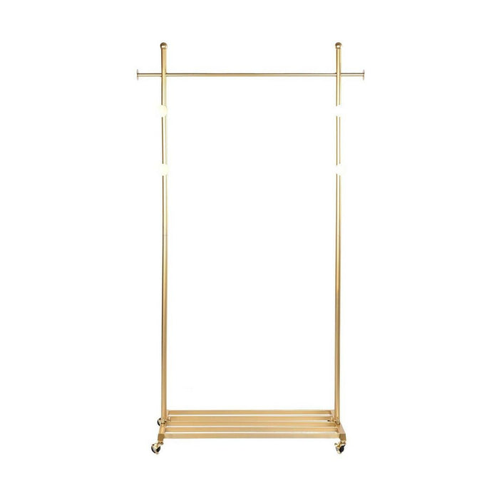 Cuier cu Roți DKD Home Decor Auriu* Metal (100 x 35 x 172 cm)