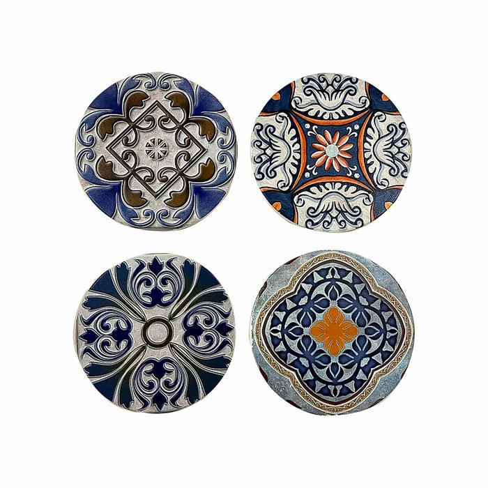 Suport pentru pahare DKD Home Decor Caramidă 10,8 x 10,8 x 0,7 cm