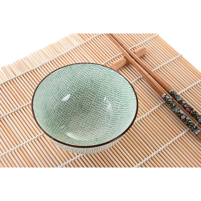 Set de Sushi DKD Home Decor 14,5 x 14,5 x 35 cm Gresie Oriental (16 Piese)