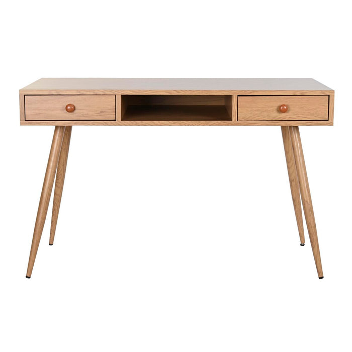 Birou DKD Home Decor Natural Metal Lemn MDF 120 x 60 x 76 cm