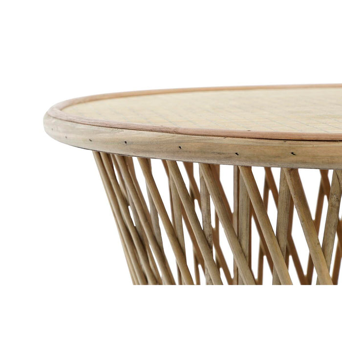 Masa laterală DKD Home Decor Maro Deschis Bambus 60 x 60 x 52 cm