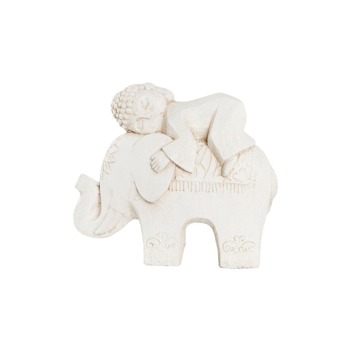 Figură Decorativă DKD Home Decor Alb Elefant Oriental 44 x 22 x 40 cm
