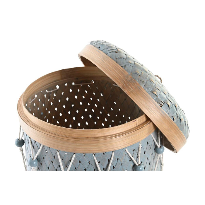 Set de Coșuri DKD Home Decor Multicolor Bambus Boho 46 x 46 x 58 cm