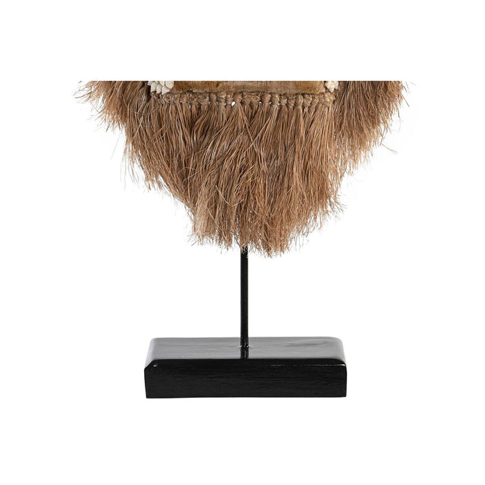 Figură Decorativă DKD Home Decor Natural Alb Scoici Mască (30 x 10 x 60 cm)