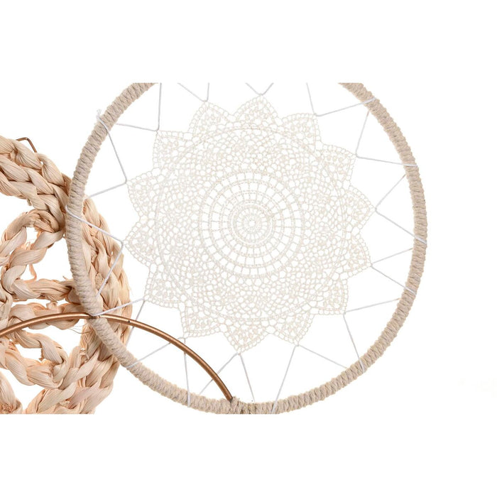 Decorațiune de Perete DKD Home Decor 79 X 7 X 41,5 CM Natural Alb Boho