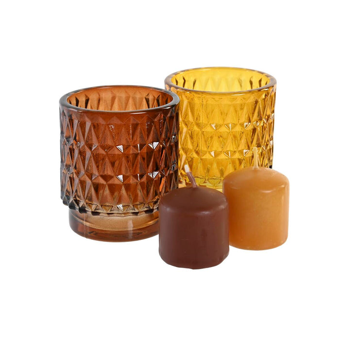 Set de Lumânări DKD Home Decor 36 g Urban (2 Unități) (12 Unități)