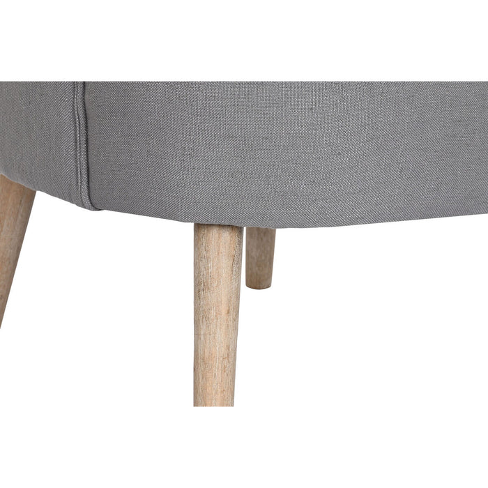 Fotoliu DKD Home Decor Brad Poliester Gri închis (66 x 70 x 88 cm)