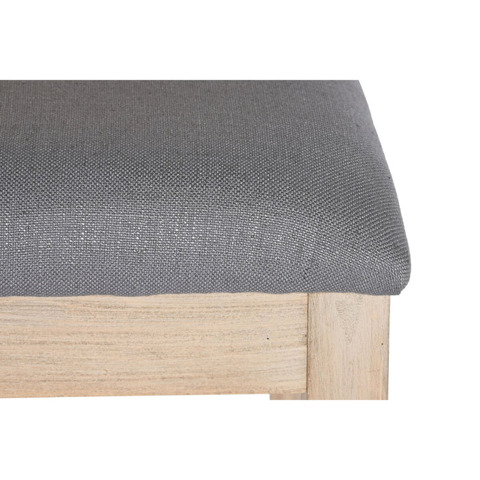Scaun de Sufragerie DKD Home Decor Brad Poliester Gri închis (46 x 61 x 86 cm)