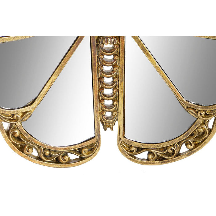 Decorațiune de Perete DKD Home Decor 39,5 x 4 x 20 cm Auriu* (2 Unități)