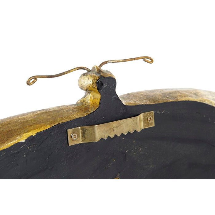 Decorațiune de Perete DKD Home Decor 39,5 x 4 x 20 cm Auriu* (2 Unități)