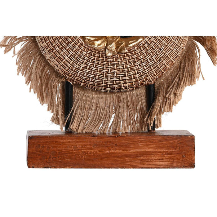 Figură Decorativă DKD Home Decor 19 x 6 x 25 cm Bej Albastru Buda Oriental (2 Unități)