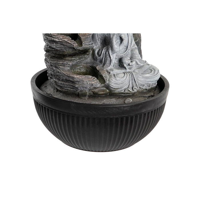 Kašna DKD Home Decor 21 x 21 x 25 cm Buda Rășină Oriental (2 Unități)