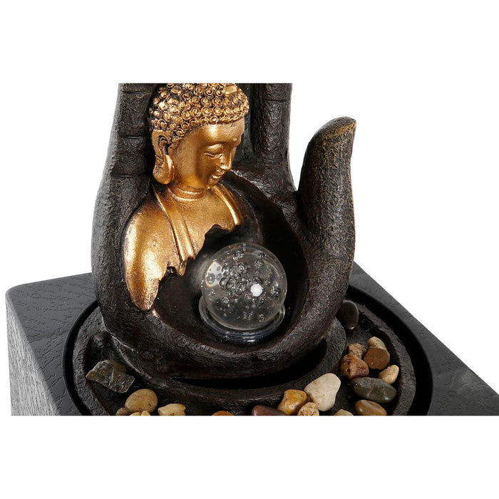 Fântână de Grădină DKD Home Decor Buda Rășină 18 x 18 x 24 cm Oriental (2 Unități)
