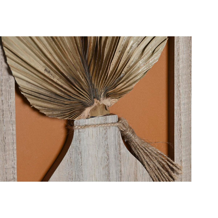 Ramă Foto DKD Home Decor 43 x 1,2 x 40 cm Natural Multicolor Lemn MDF Boho