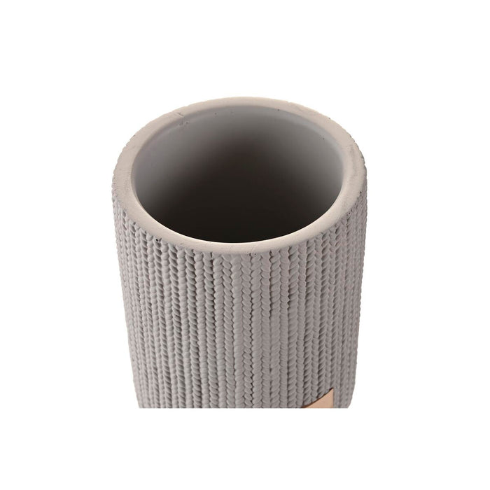 Pahar DKD Home Decor Gri Цимент 8 x 8 x 10 cm