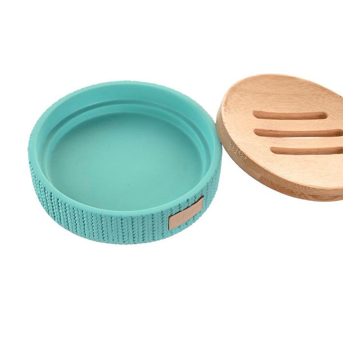 Săpunieră DKD Home Decor 11 x 11 x 2,5 cm Цимент Verde