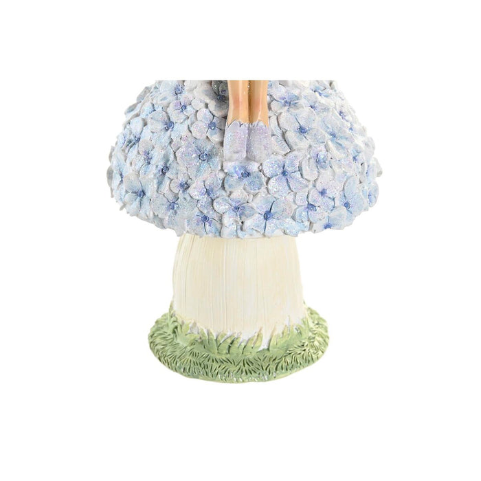 Figură Decorativă DKD Home Decor Albastru Roz Liliachiu Zână 9,5 x 8 x 17 cm (3 Piese)