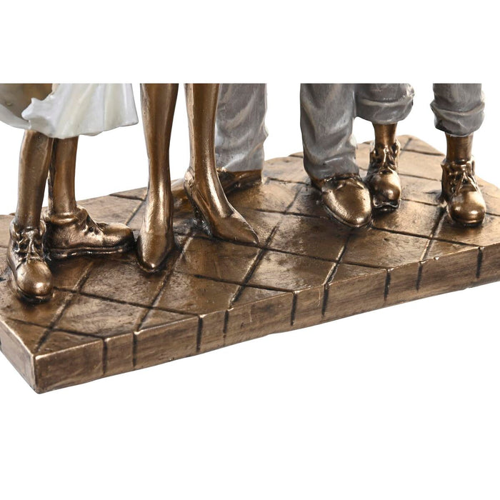 Figură Decorativă DKD Home Decor 24 x 11,5 x 34 cm Multicolor Familie (2 Unități)