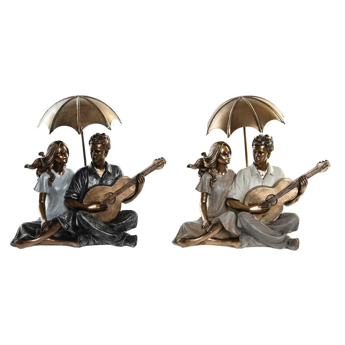 Figură Decorativă DKD Home Decor 18 x 11 x 12,5 cm 18 x 11 x 17 cm Multicolor Partener (2 Unități)