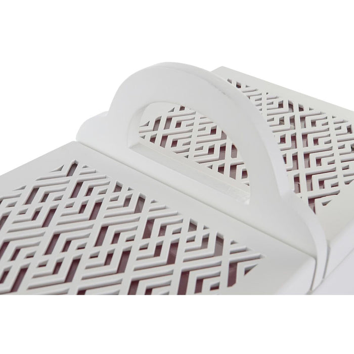 Casetă de Bijuterii DKD Home Decor 16 x 17 x 28 cm Alb Roz deschis Lemn MDF