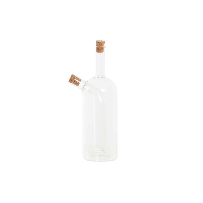 Dispenser pentru Ulei DKD Home Decor 9 x 6,5 x 21,5 cm Transparent Plută 500 ml Sticlă borosilicată