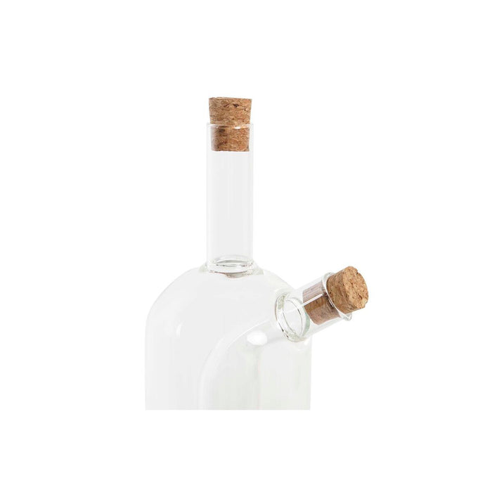 Dispenser pentru Ulei DKD Home Decor 9 x 6,5 x 21,5 cm Transparent Plută 500 ml Sticlă borosilicată