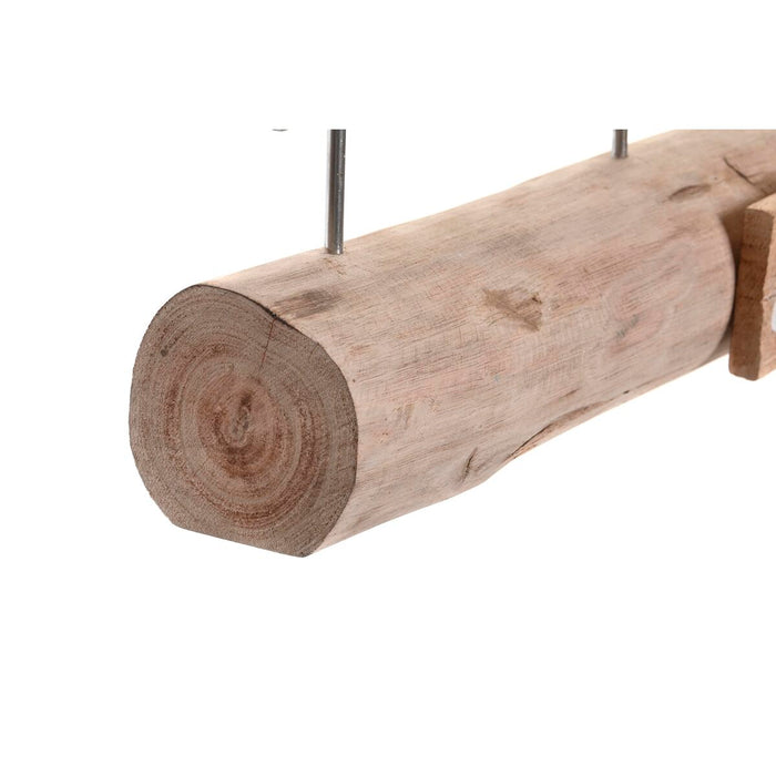 Figură Decorativă DKD Home Decor Finisaj învechit Maro Alb Rășină Lemn de mango Balenă (57 x 10 x 28 cm)