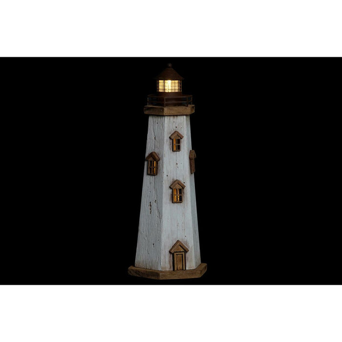 Figură Decorativă DKD Home Decor Natural Alb Marinar Far (16 x 14 x 41 cm)