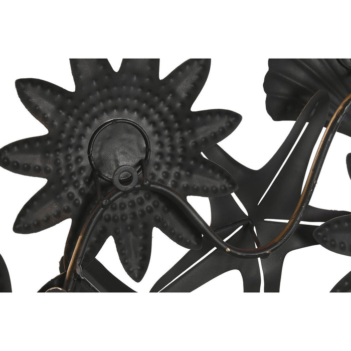 Decorațiune de Perete DKD Home Decor Metal Multicolor Scoici (91 x 5 x 50 cm)