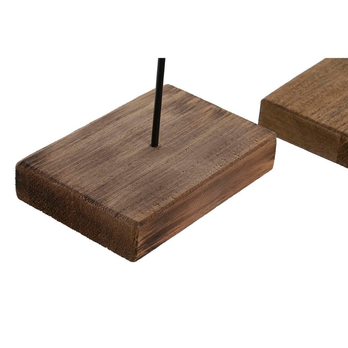 Figură Decorativă DKD Home Decor Multicolor Natural Pește 18 x 8 x 26 cm (2 Unități)