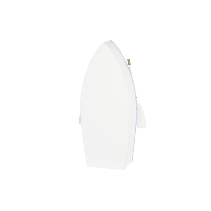 Raft DKD Home Decor 76 x 29 x 133 cm Brad Въже Alb Albastru celest Bleumarin Lemn MDF