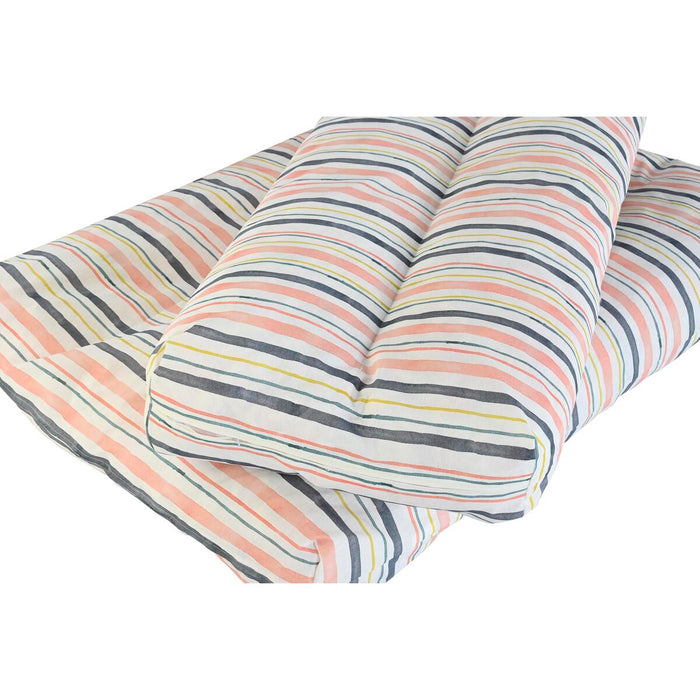 Pernă DKD Home Decor Podea Multicolor Aluminiu Dungi 120 x 80 x 16 cm
