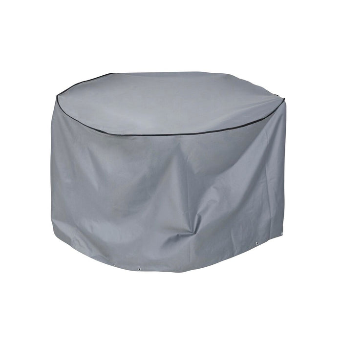 Husă de Protecție DKD Home Decor Masă Negru Aluminiu Gri închis (132 x 132 x 75 cm)