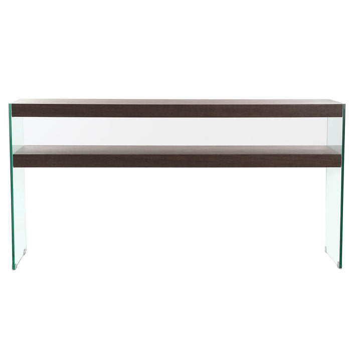 Console DKD Home Decor Maro Transparent Geam Nuc Lemn MDF 160 x 45 x 80 cm