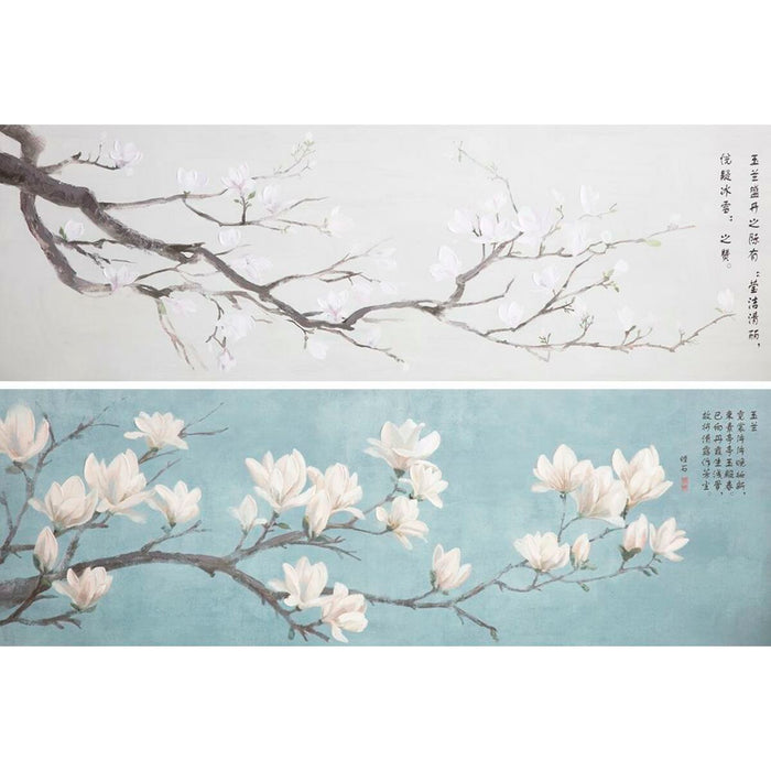 Tablou DKD Home Decor 150 x 3,7 x 50 cm japonez Oriental (2 Unități)