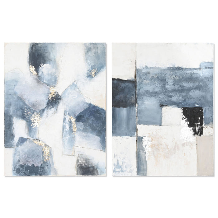 Tablou DKD Home Decor 90 x 3,7 x 120 cm Abstract Modern (2 Unități)