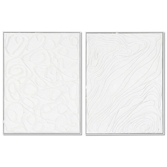 Tablou DKD Home Decor 60 x 3,2 x 80 cm Abstract Cu descărcare Urban (2 Unități)