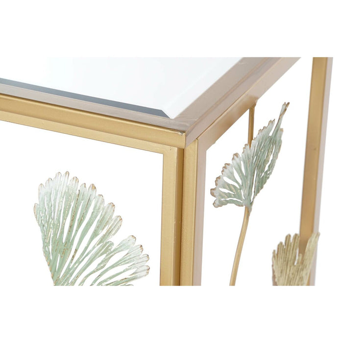 Consolă DKD Home Decor 108 x 36 x 80 cm Oglindă Auriu* Metal Verde