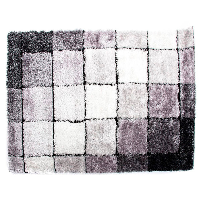 Covor DKD Home Decor Negru Poliester Alb Cadre 120 x 180 x 2 cm