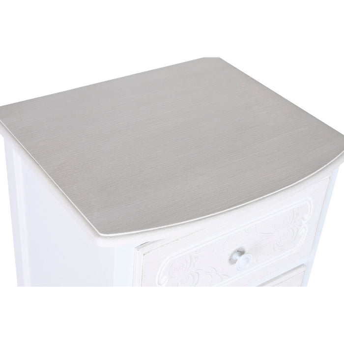 Dulap cu Sertare DKD Home Decor Alb Lemn Lemn MDF Romantic 40 x 36 x 100 cm 40 x 34 x 100 cm