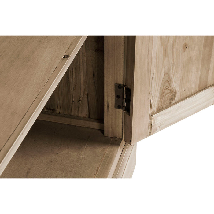 Raft DKD Home Decor Natural Geam Fier Pin Lemn Reciclat 180 x 47 x 238 cm