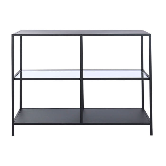 Console DKD Home Decor Negru Metal Geam 100 x 35 x 80 cm