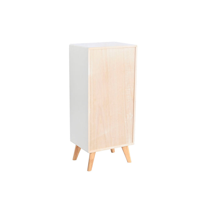 Dulap cu Sertare DKD Home Decor Alb Ratan Lemn de paulownia 40 x 30 x 90 cm