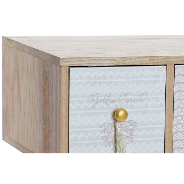 Consolă DKD Home Decor 80 x 32 x 80 cm Natural Lemn de paulownia