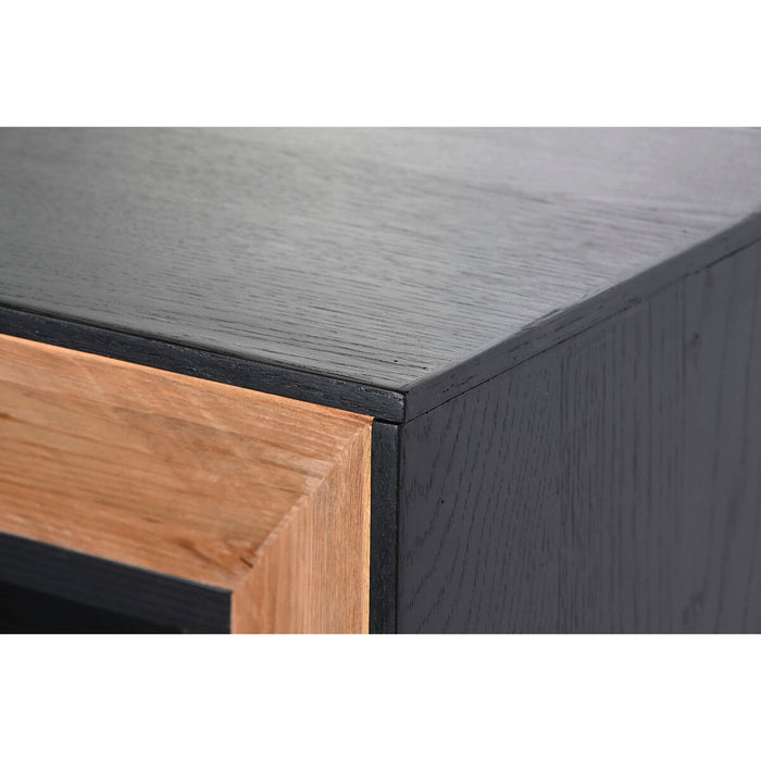 Servantă DKD Home Decor Maro Negru Pin Lemn Reciclat 182 x 50 x 107