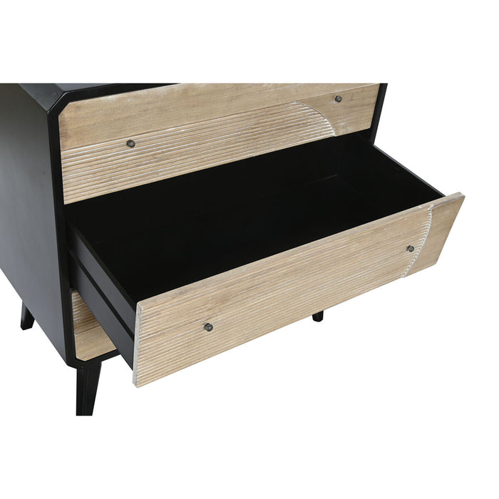 Dulap cu Sertare DKD Home Decor Negru Lemn Modern (80 x 40 x 79,5 cm)