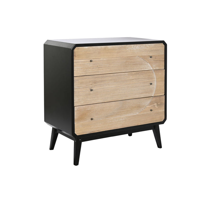Dulap cu Sertare DKD Home Decor Negru Lemn Modern (80 x 40 x 79,5 cm)