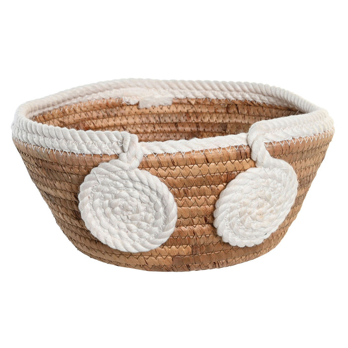 Decorațiune pentru Centrul Mesei DKD Home Decor 30 x 30 x 14 cm Natural Alb Boho